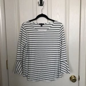 J. Crew Flare Sleeve Top